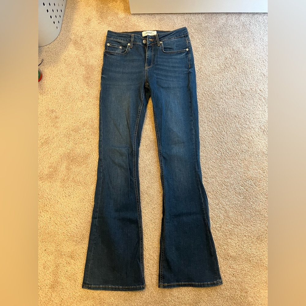 Zara Dark Blue Flare Jeans